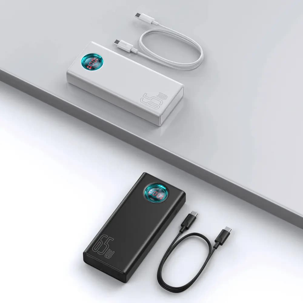 پاور بانک 30000mAh 65W بیسوس مدل Baseus Amblight Digital Display 30000 — تصویر ۷