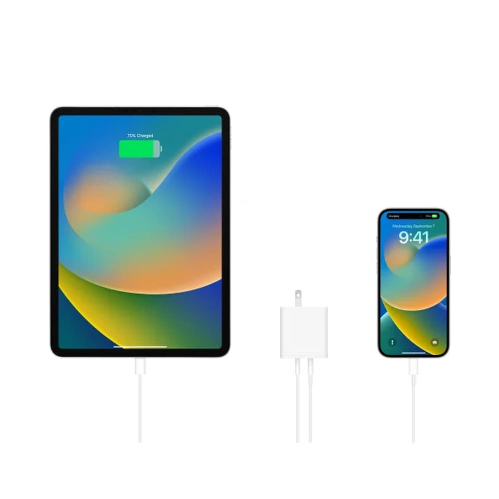 شارژر دیواری 45 وات موفی مدل Mophie SpeedPort GaN 45W Dual USB-C — تصویر ۲