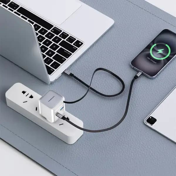 آداپتور 70 وات پاورولوژی مدل POWEROLOGY Halo Dual-Port GaN Charger — تصویر ۸