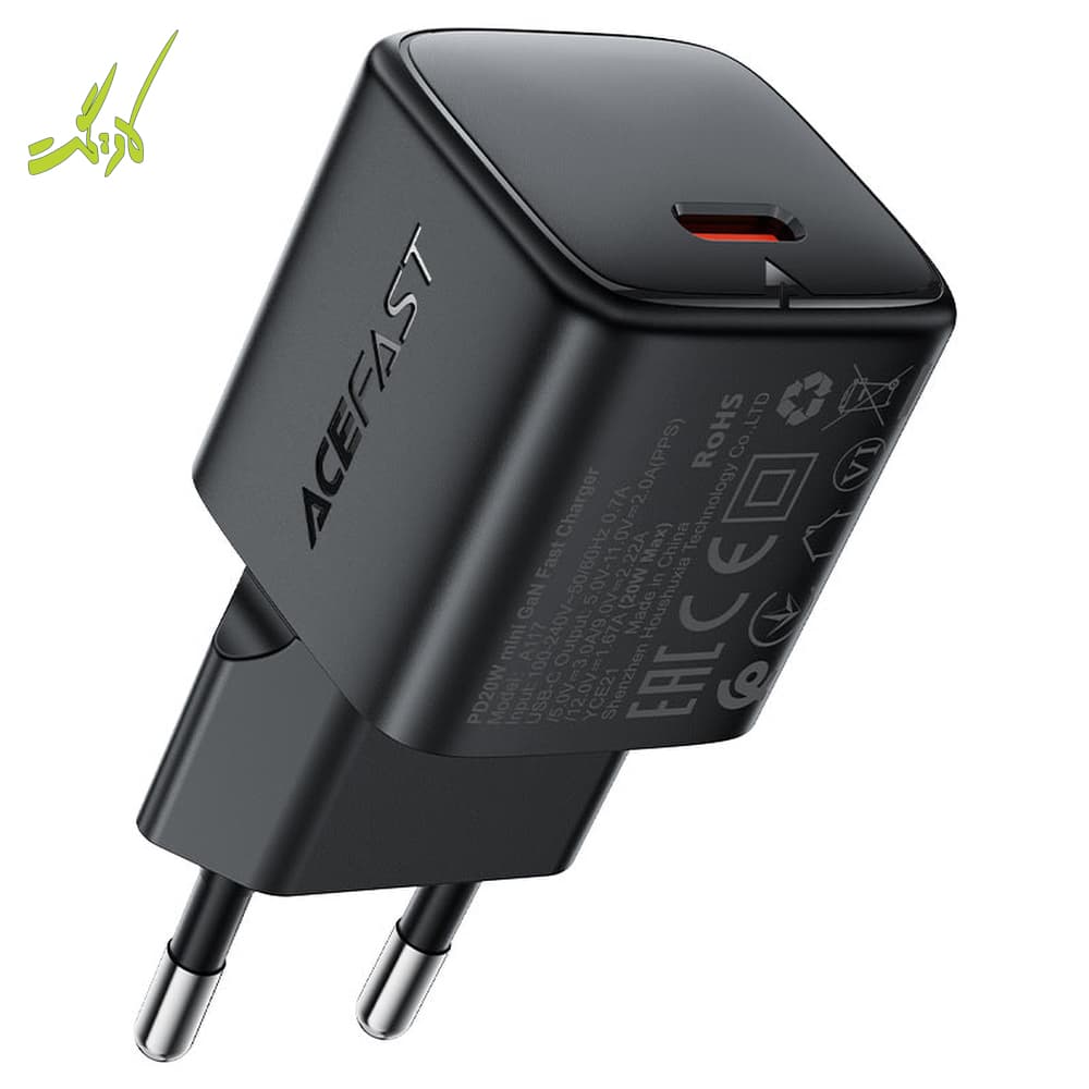 شارژر دیواری ایس فست 20 وات ACEFAST A117 PD20W Mini GaN Fast Charger
