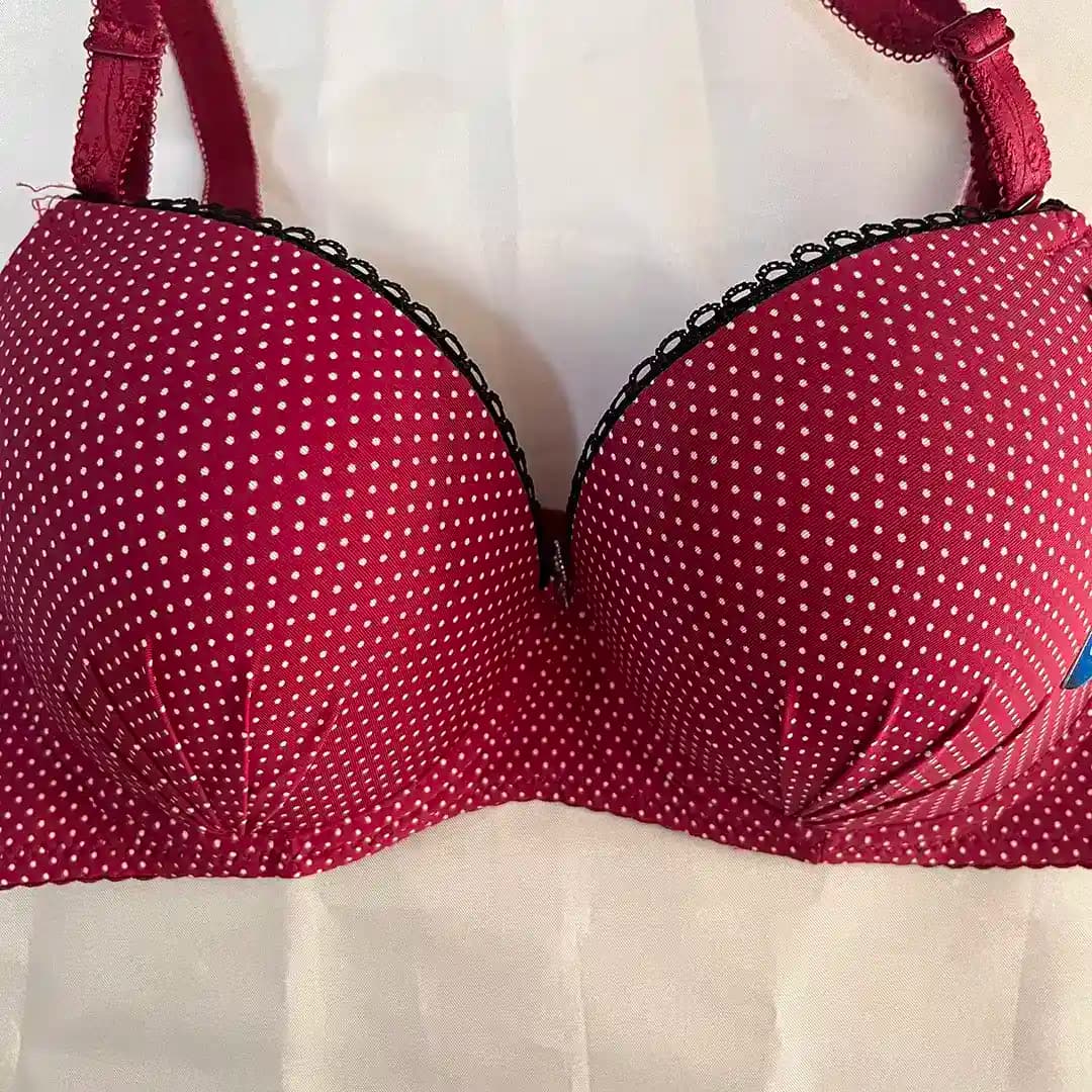 سوتین اسفنجی خال خالی .کدB43 — تصویر ۴