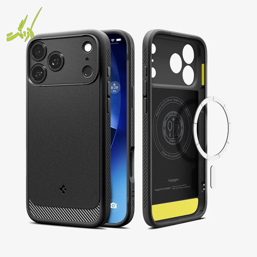 قاب اسپیگن آیفون ۱۷ پرومکس مدل Spigen Rugged Armor (MagFit) 17ProMax