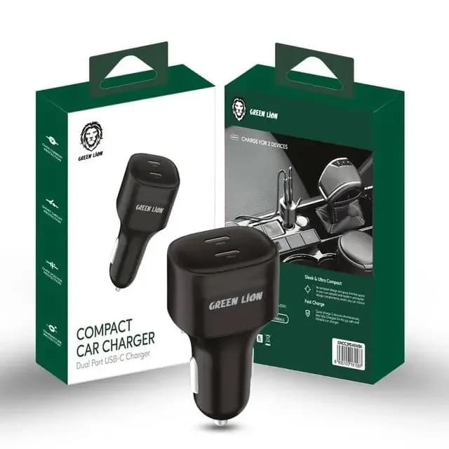 شارژر فندکی دو پورت گرین لاین 45w — تصویر ۲
