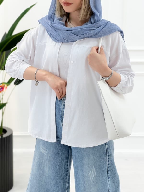 شومیز جلو دکمه آیدا — تصویر ۶