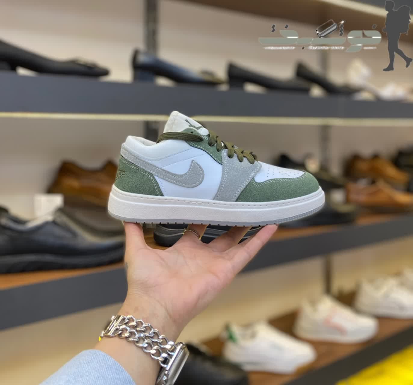 کتونی نایک nike جردن jordan 1 زنانه کد 4054 — تصویر ۹