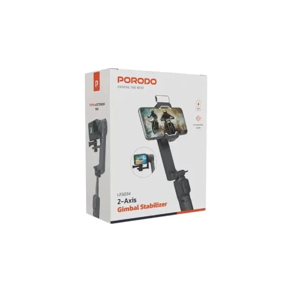 پایه نگهدارنده گوشی موبایل پرودو مدل Porodo 2-Axis Gimbal Stablizer — تصویر ۵
