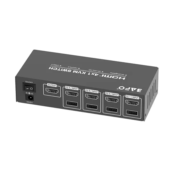 سوئیچ 4 پورت KVM HDMI USB بافو مدل BF-190 — تصویر ۴