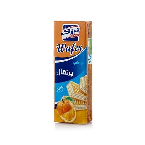 ویفر سوپر مانژ 120 گرم پرتقالی تبرک (24 عددی)