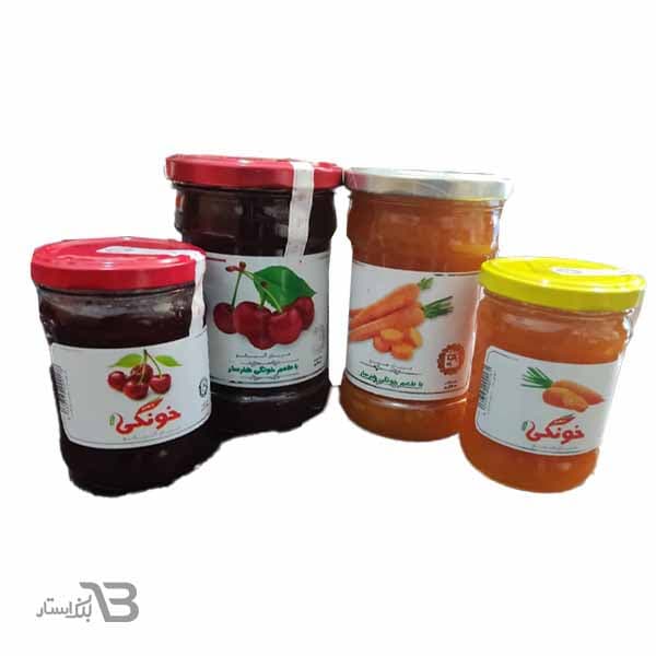 مربای به 650 گرم خونگی هنرسار (6 عددی)