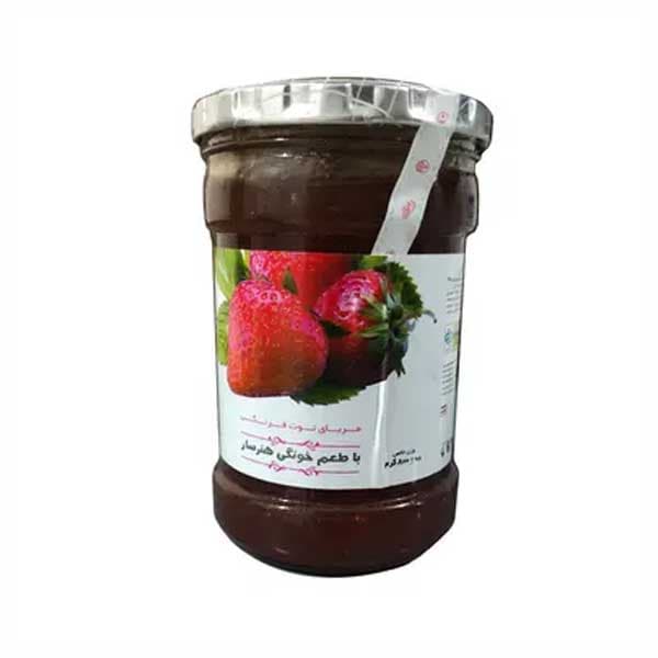 مربای توت فرنگی 650 گرمی خونگی هنرسار (6 عددی)