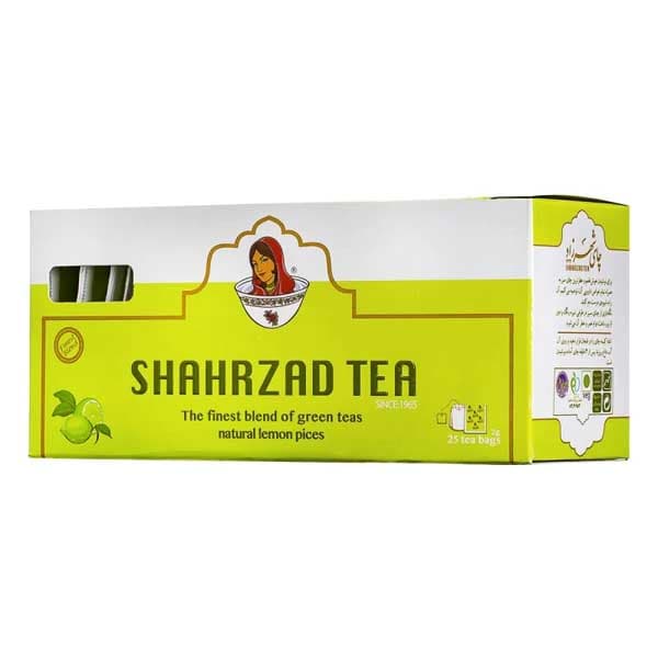 چای تی بگ لیمویی شهرزاد 25 عددی (کارتن 12 عددی) — تصویر ۲