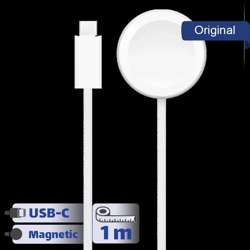کابل شارژ مگنتی اپل واچ با پورت USB اورجینال اپل — تصویر ۳