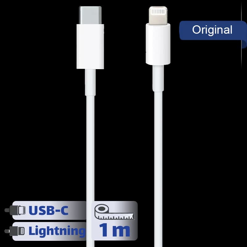 کابل USB-C به لایتنینگ اورجینال اپل یک متری