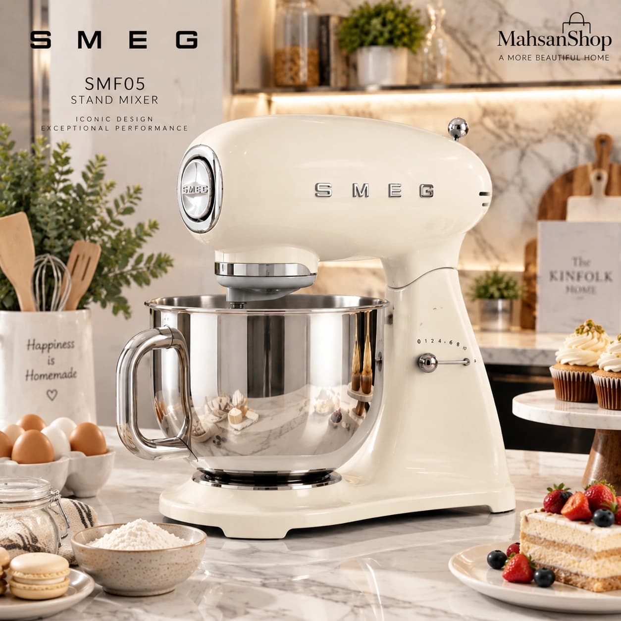 همزن کاسهدار اسمگ smeg مدل SMF05 — تصویر ۳