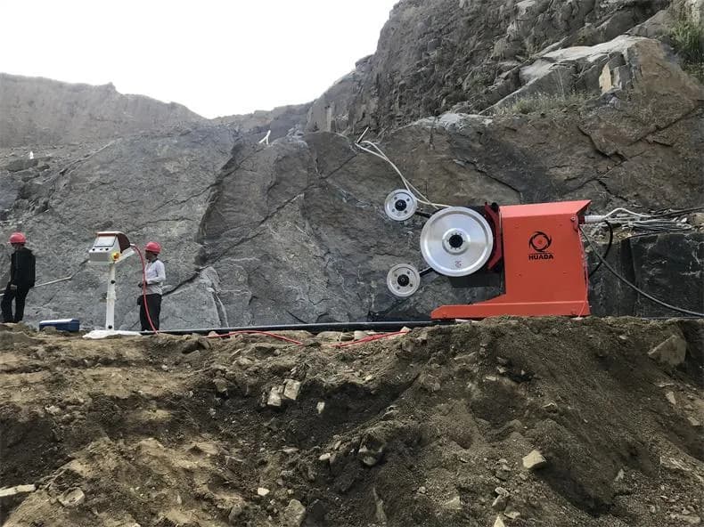 سیستم سیم الماسه برش سنگ و کوه Diamond wire& segment با لقمه الماسه و فنر MA30-3 — تصویر ۷