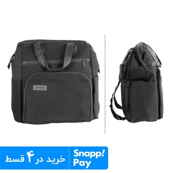 ساک لوازم نوزاد کوله ای مشکی
