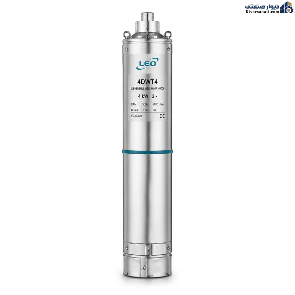 موتور پمپ شناور چاهی لئو ۴ کیلووات سه‌فاز LEO 4DWT4