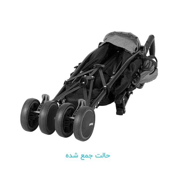 کالسکه عصایی اسپرینگ مدل لیدو پلاس قهوه ای — تصویر ۷