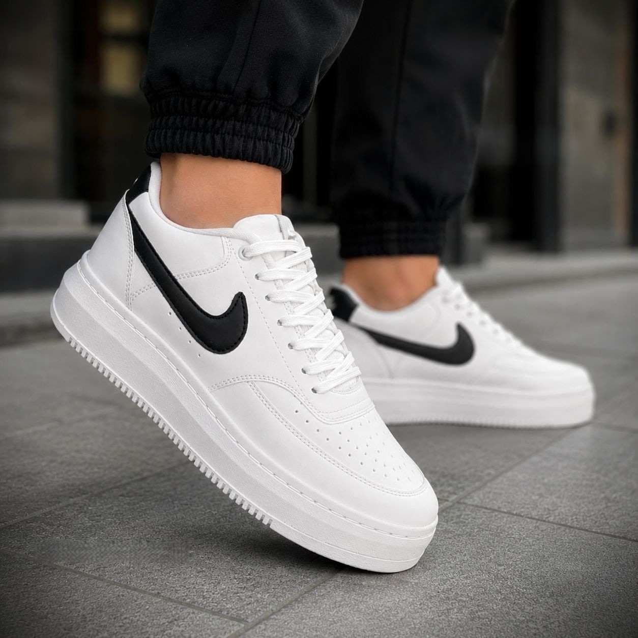 کتانی NIKE AIRFORCE 1 ایرفورس سفید مشکی — تصویر ۲