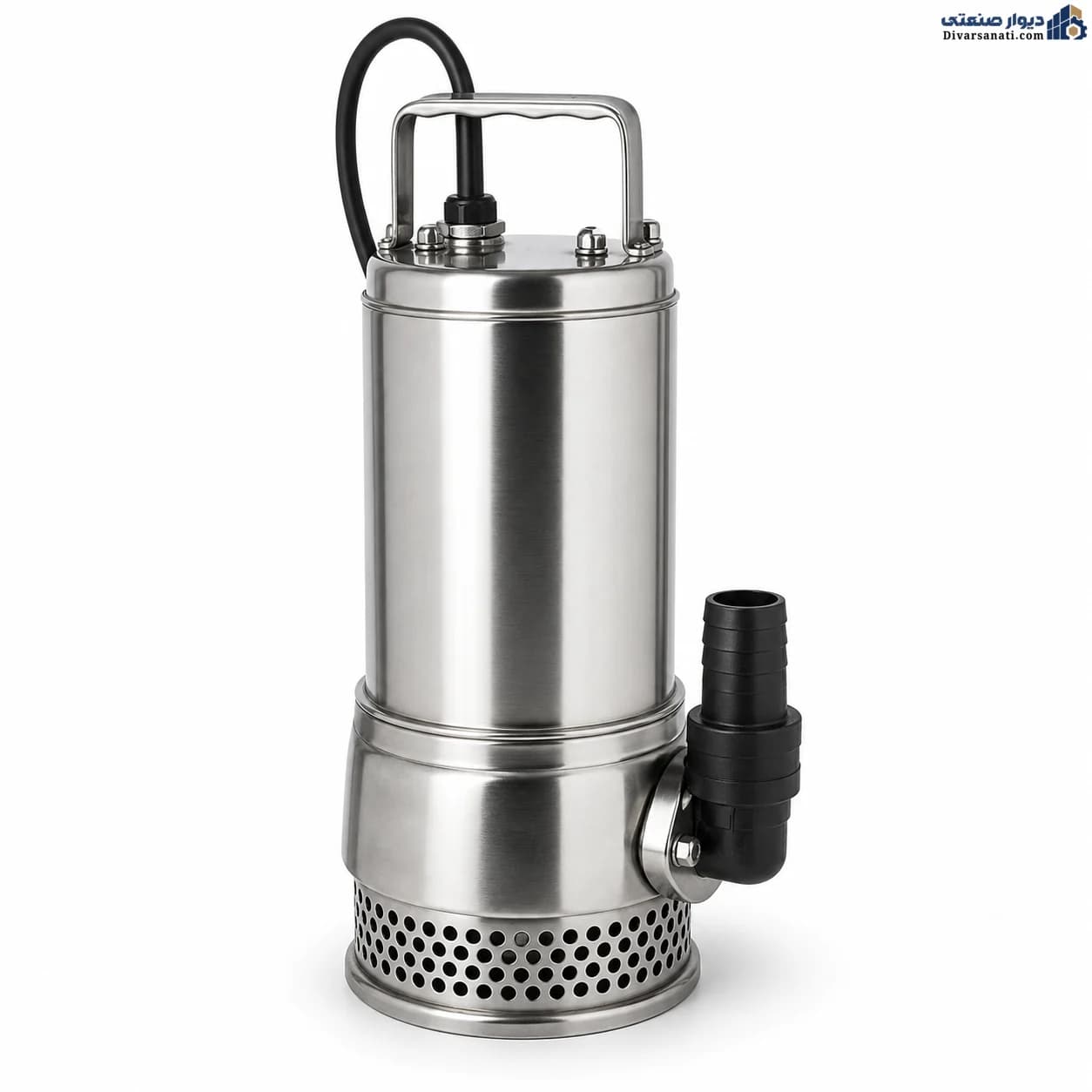پمپ کفکش استیل LEO لئو KS-758PSW با هد ۹ متر و عبور ذرات ۳۵ میلی‌متر