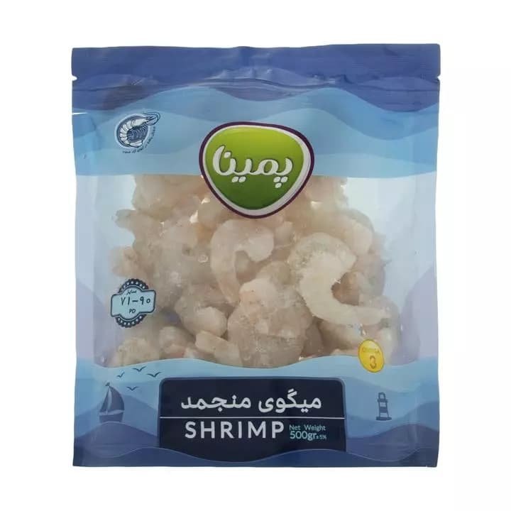 میگو منجمد سایز 90-71 پمینا کاله(500 گرم)
