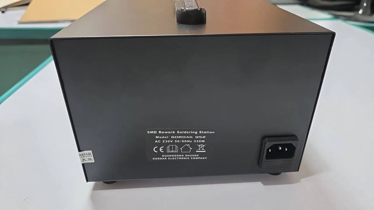 هیتر هوای گرم و هویه GORDAK 952 | دستگاه تعمیرات SMD دوکاره — تصویر ۳