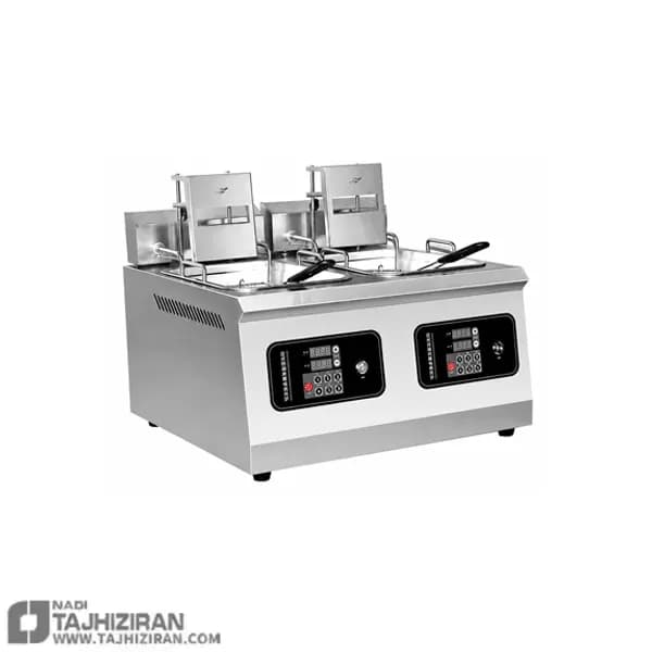 سرخ کن برقی دیجیتال دو لگن با حافظه پخت مکث MAX