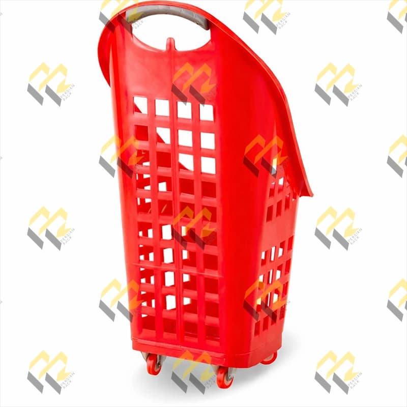 سبد خرید چرخدار پلاستیکی ۷۰ لیتری