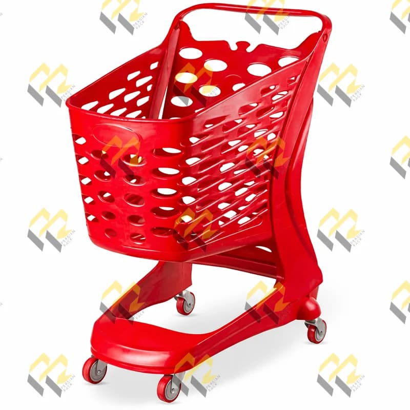 چرخ خرید پلاستیکی ۹۰ لیتری