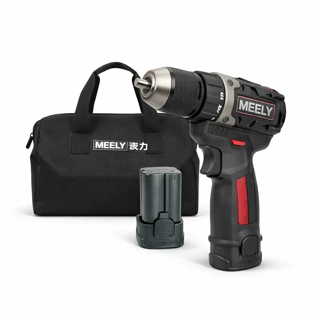 دریل شارژی براشلس MEELY مدل MT816 T | سبک و حرفه‌ای با قدرت 50 نیوتن‌متر