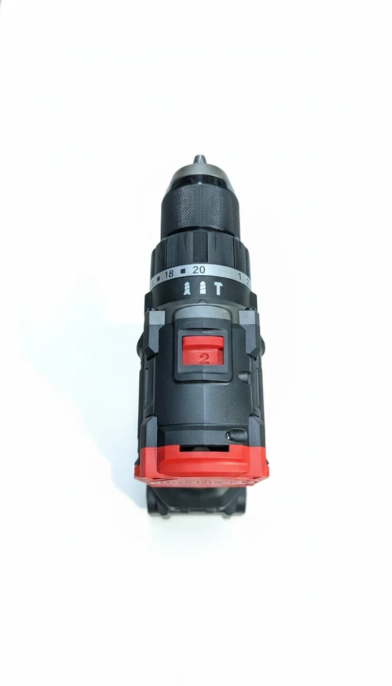 دریل شارژی چکشی براشلس MEELY مدل MT858C | حرفه‌ای با دو باتری 4 آمپر — تصویر ۲