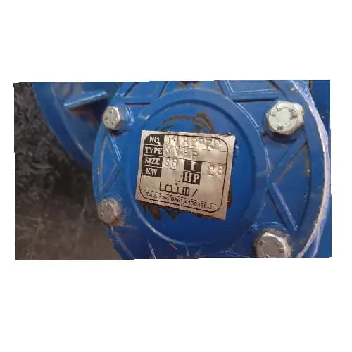 گیربکس حلزونی رهنما MVF/FC سایز 86 نسبت 23 با D28 — تصویر ۲