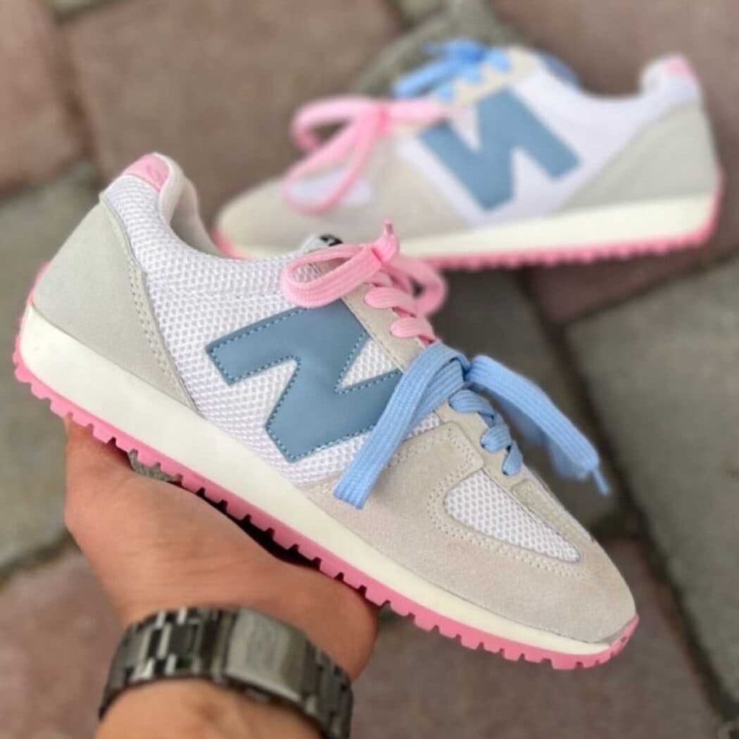 کتانی نیوبالانس دخترونه جدید آبی NEW BALANCE — تصویر ۳