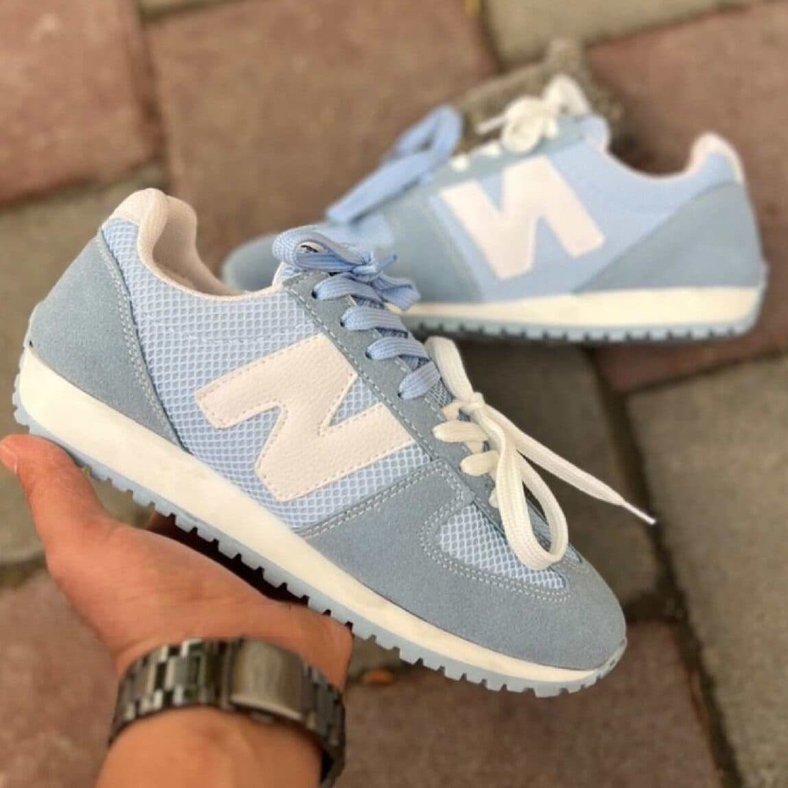 کتانی نیوبالانس دخترونه جدید آبی NEW BALANCE