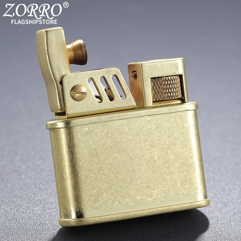 فندک بنزینی zorro طلایی انتیک