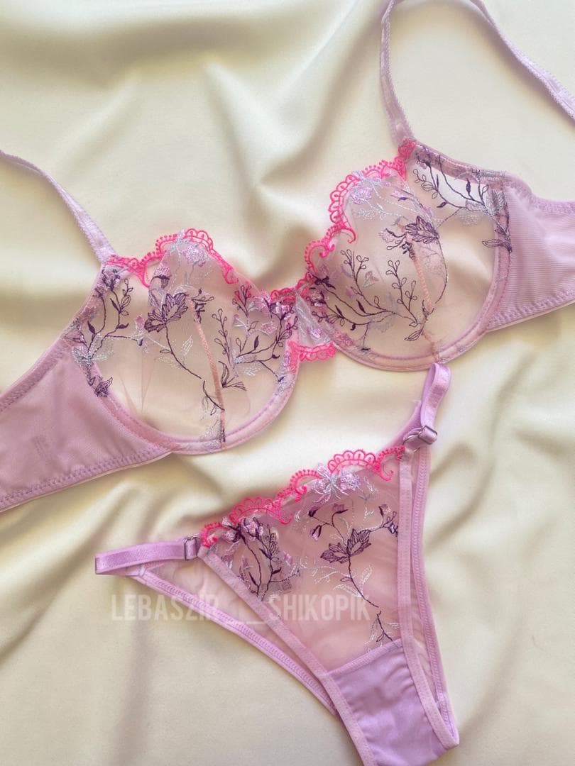 ست لباسزیرزنانه توری یاسی انوشه کد888_24