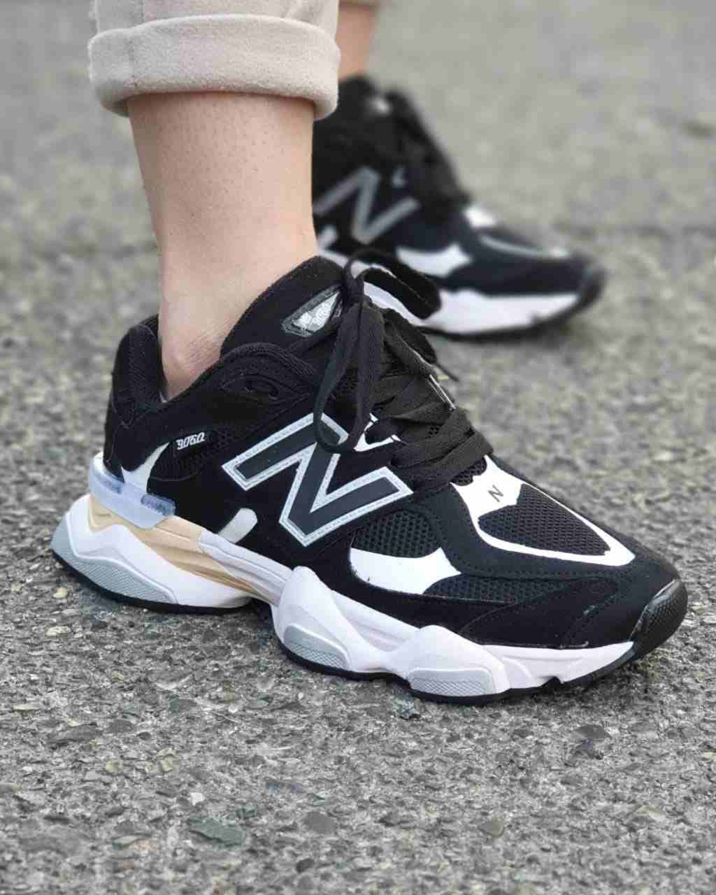 نیوبالانس 9060 New Balance مشکی سبز — تصویر ۵