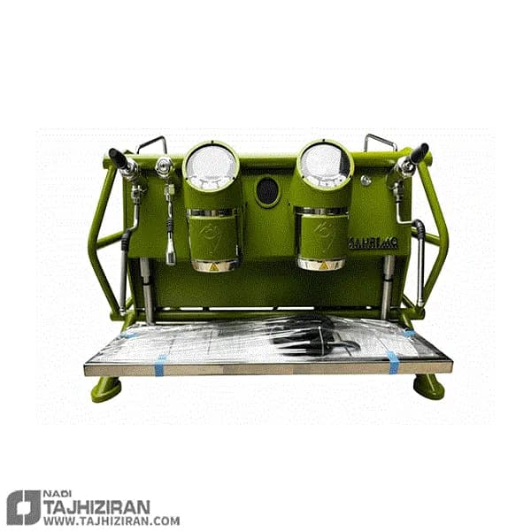اسپرسو ساز سن رمو دو گروپ مولتی بویلر کافه ریسر Sanremo Café Racer Naked Custom Steel Olive