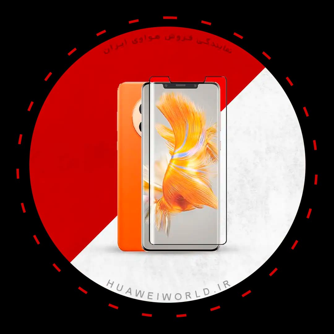 گلس شیشه ای تمام صفحه و فول چسب موبایل Huawei MATE 50 PRO برند رد لیبل