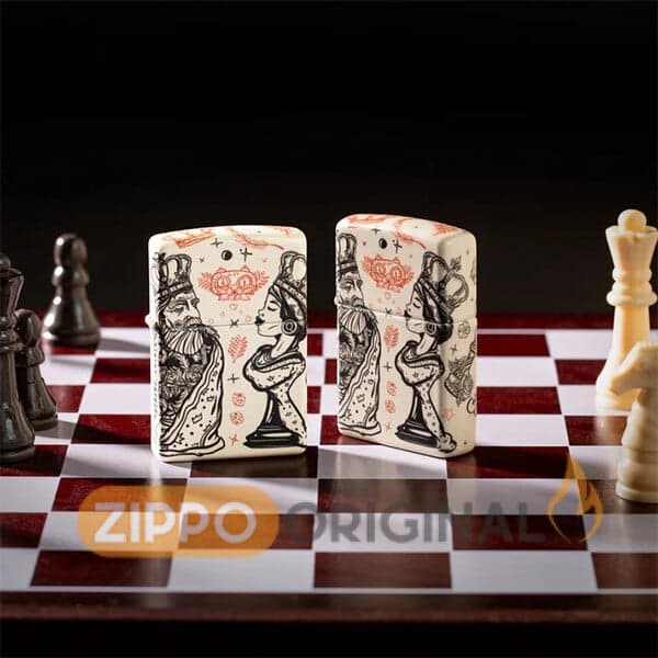 زیپو اصل کد 46029 مدل شطرنج Checkmate — تصویر ۴