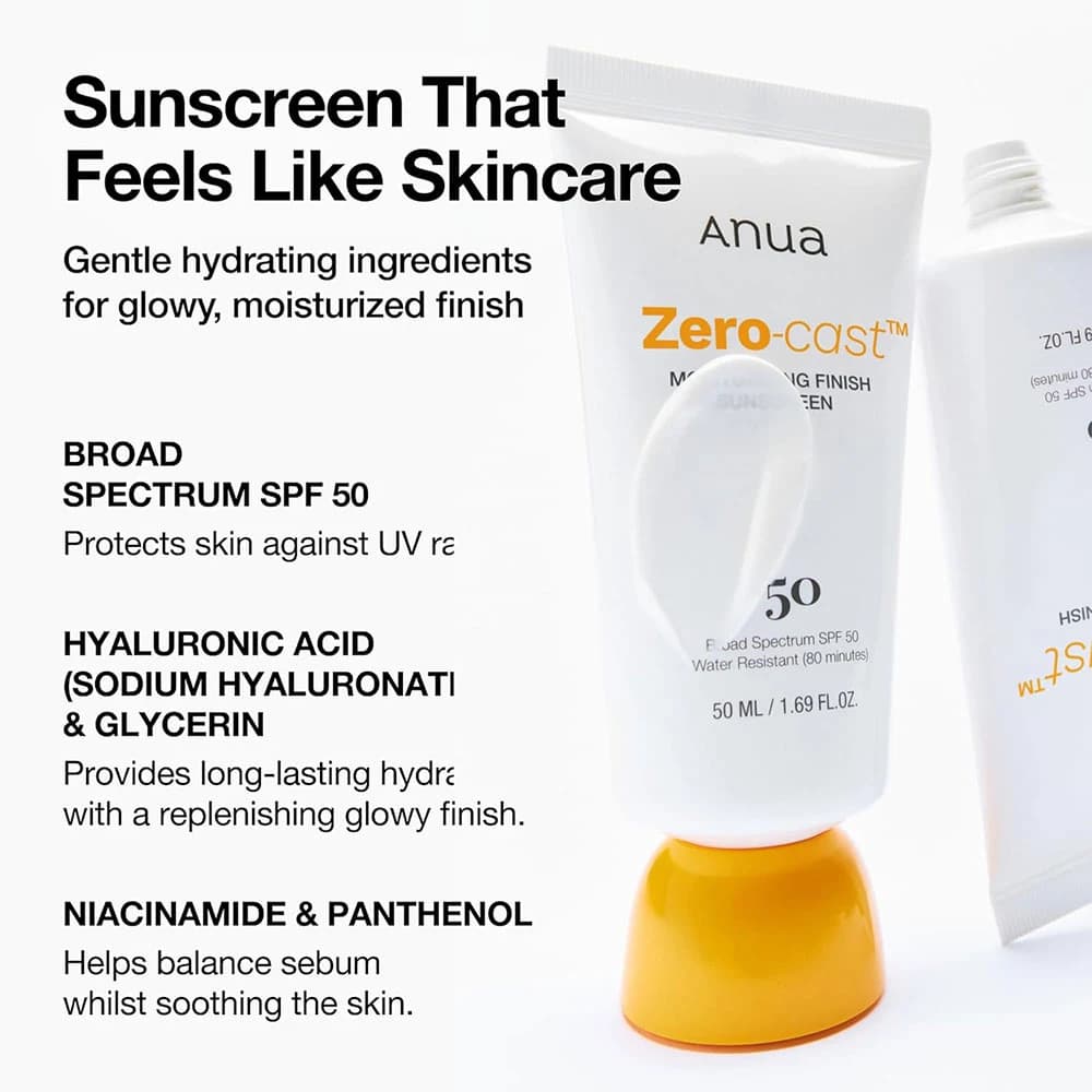 ضدآفتاب آبرسان آنوا SPF50 مدل Zero-cast حجم 50 میلی‌لیتر — تصویر ۳