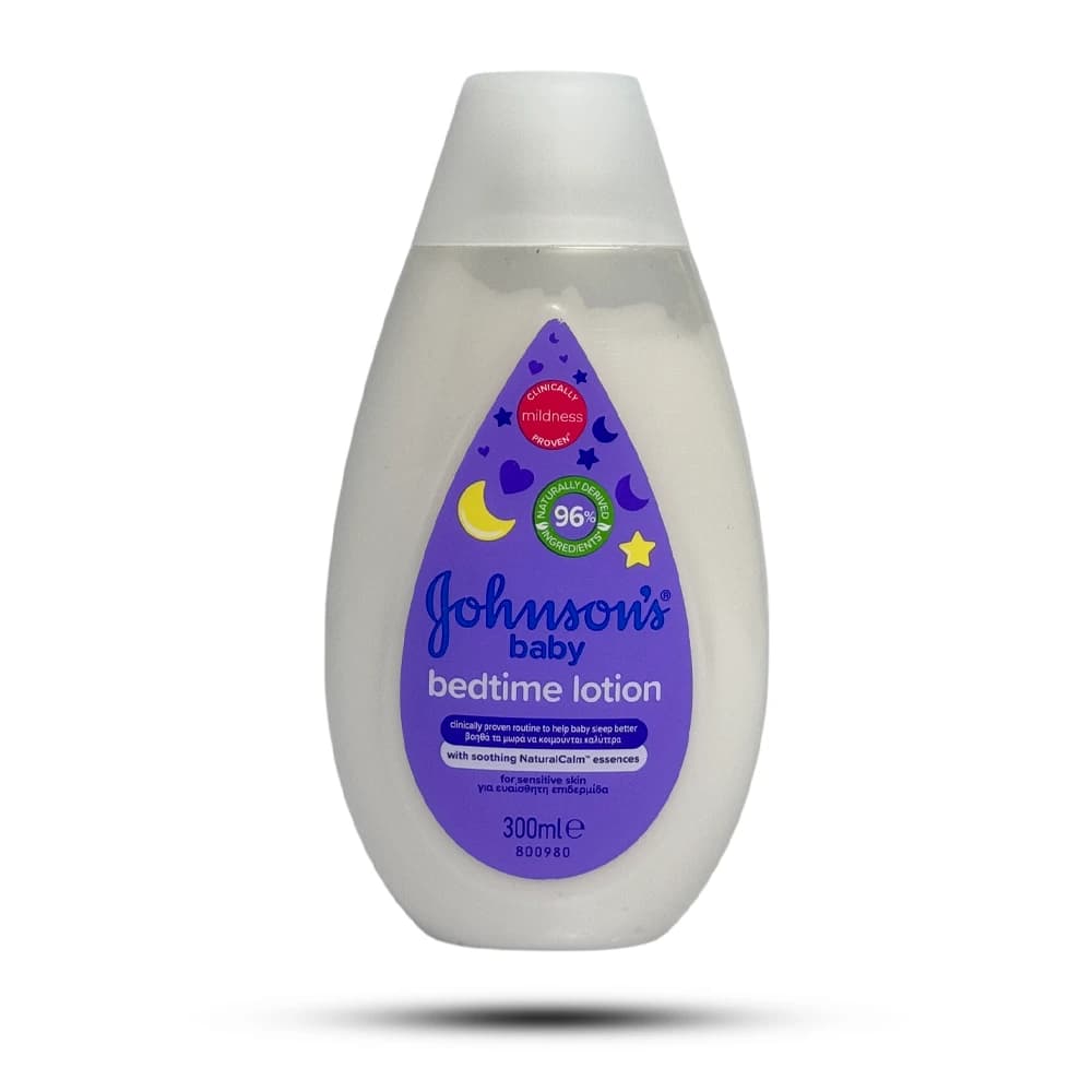 لوسیون بدن کودک جانسون مدل Bedtime مخصوص پوست حساس 300 میل