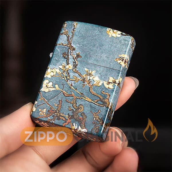 فندک بنزینی طرح شکوفه بادام ZORRO — تصویر ۲