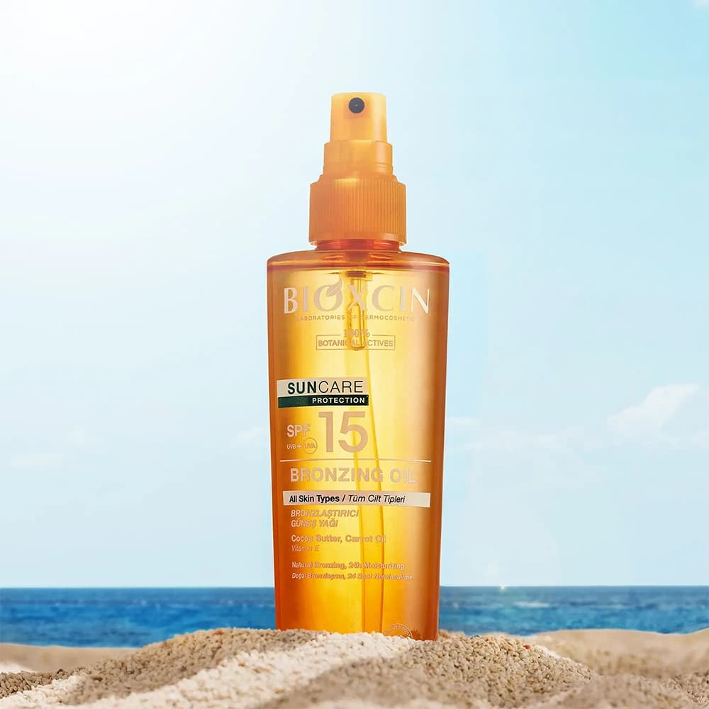 روغن ضدآفتاب و برنزه‌کننده بیوکسین SPF15 حجم 200 میلی‌لیتر — تصویر ۲