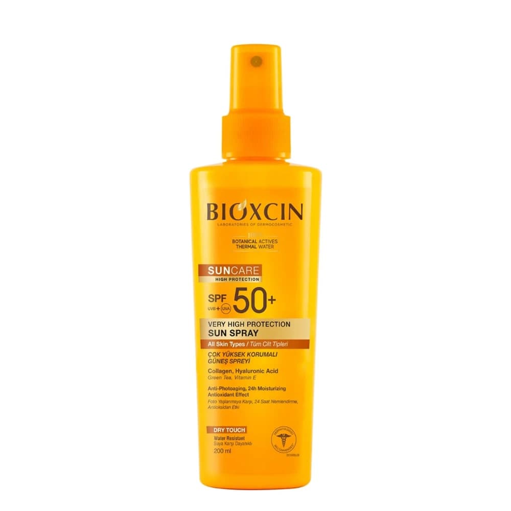 اسپری ضدآفتاب بیوکسین +SPF50 حجم 200 میلی‌لیتر