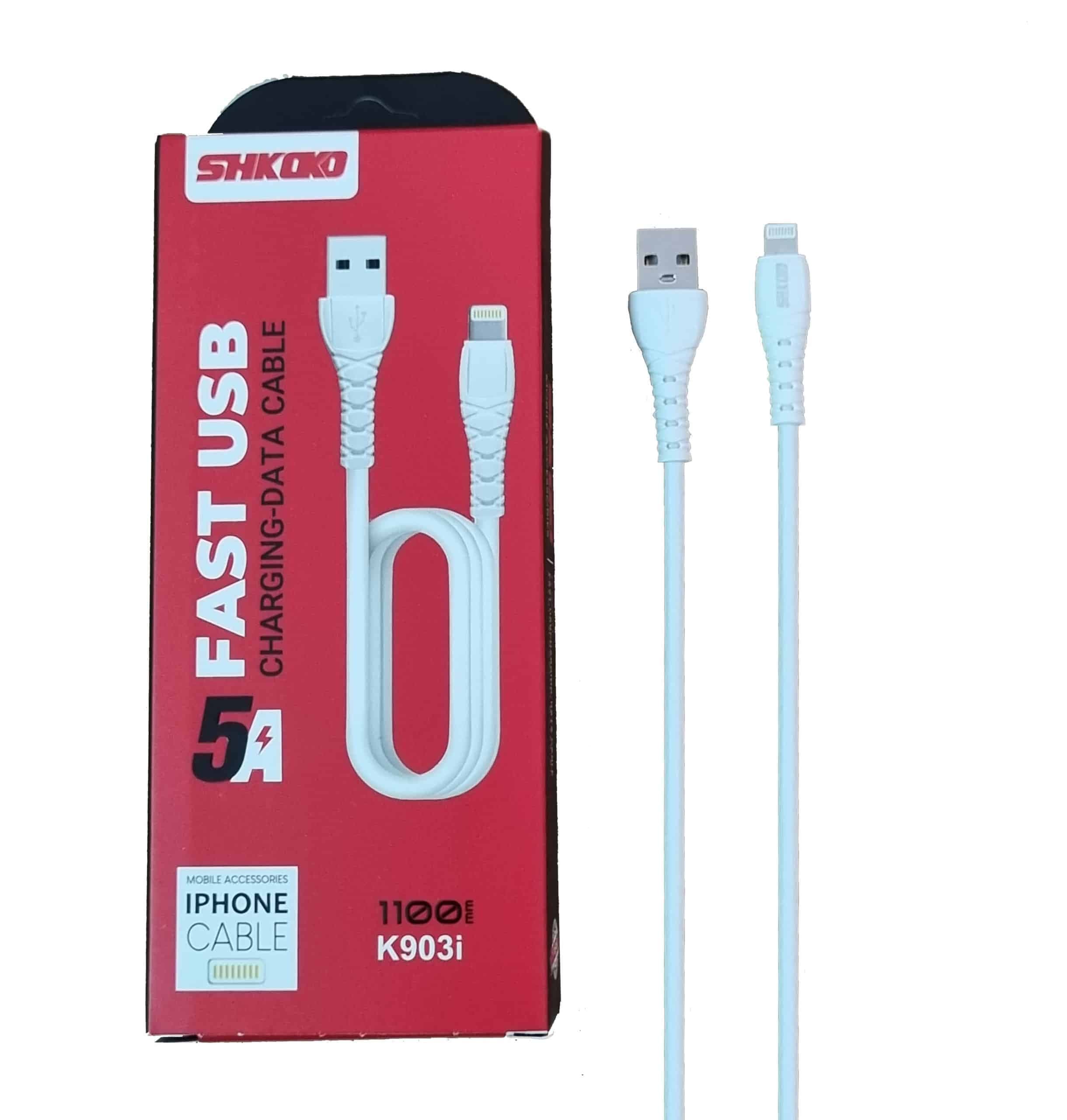 کابل شارژ آیفون شکاکو مدل K903i
