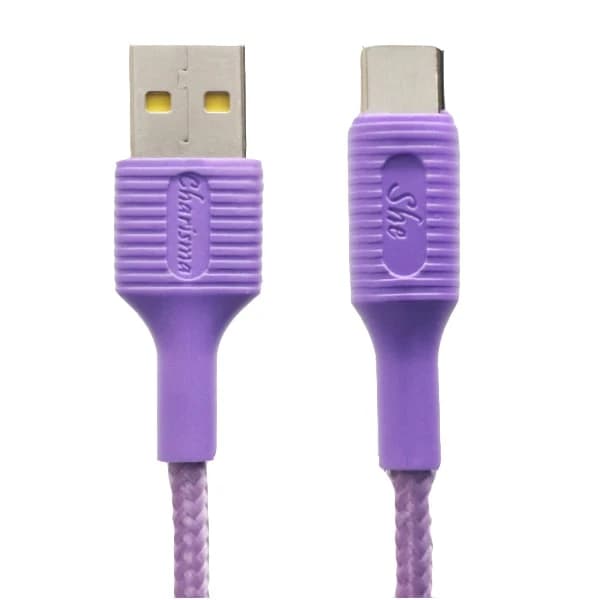 کابل شارژ شی کاریزما تایپ سی مدل صبا کد She113 — تصویر ۲
