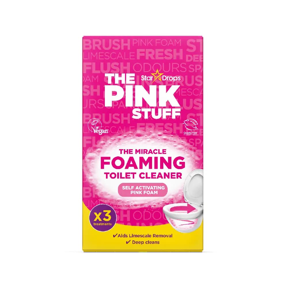 پودر فوم پاککننده توالت فرنگی پینک استاف Foaming Toilet Cleaner وزن 300 گرم