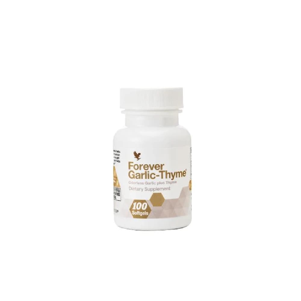 مکمل سیر و آویشن فوراور مدل Forever Garlic-Thyme بسته 100 عددی