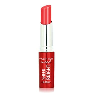 رژ لب جامد گلدن رز مدل Mood Sheer Bright Lipstick
